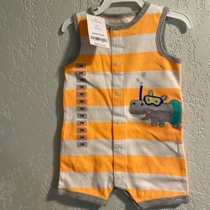 Hippopotamus Romper 3 M